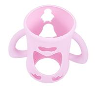 FIXOSHEE Silicone Glass Bottle Cover Sleeve for Feeding Bottles Slip Odorless Protective Cover in Pink Easy to Install and Wear Resistant Gift