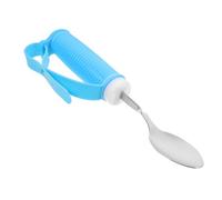 FIXOSHEE Silicone Handle Disability Spoon for Elderly and Hand Tremor Users Soft Flexible Grip Utensil for Self-Feeding Non-Slip Adaptive Cutlery for Adults with Hand Strength Easy to Clean
