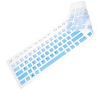 FIXOSHEE Silicone Keyboard Protective Film Cover for Kb216 Wired Keyboard Compatible with Optiplex Desktop (Gradient Blue)