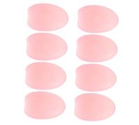 FIXOSHEE Silicone Lip Brush Dust Covers 8pcs Makeup Brush Protectors Accessories Semi-red for Travel and Daily Cosmetic Use