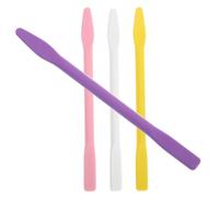 FIXOSHEE Silicone Stir Sticks for Epoxy Resin 4Pcs 10Cm Reusable Paint Mixing Sticks Sturdy Makeup Stirring Tools for DIY Crafts and Face Mask Preparation