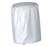 FIXOSHEE Silver Rv Spare Tire Cover with Zipper Sunproof Camper Tire Protector for Motorhome Trailers Easy Installation Weather Resistant Wheel Storage Accessory