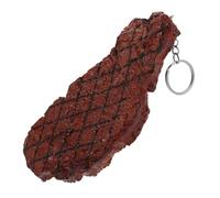 FIXOSHEE Simulated Steak Keychain Realistic Food Keychain Purse Accessories for Handbag Backpack Hanging Ornaments Imitation Meat