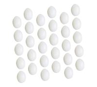 FIXOSHEE Simulation Eggs Solid Small Pigeon Eggs Realistic Design and Fine Craftsmanship Not Easy to Break 3.5X3.5X2.5Cm for Dove Coop and Interior Decoration Suitable for Pigeon and Birds