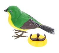 FIXOSHEE Simulation Electric Bird with Singing Sound Interactive Nature Inspired Ornament Wear Resistant Material Rounded Edges Safe for Home and Office Decoration Random Color