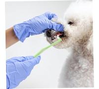 FIXOSHEE Single Head Pet Toothbrush Lightweight for Dogs and Cats Practical Dental Care Brush for Sensitive Teeth Use Oral Hygiene Tool with Safe Design Random Color Random Color