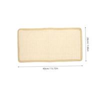 FIXOSHEE Sisal Cat Scratching Mat Natural Durable Scratch Pad for Cats and Kittens Indoor Sofa Protector No Shedding Furniture Guard