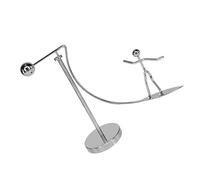 FIXOSHEE Skating Man Balance Ball Desktop Ornament Tumbler Pendulum Swing for Home Office Decoration Physics Science Art Craft Stable Flat Base Design