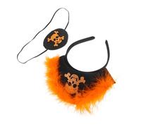 FIXOSHEE Skull Eye Mask Headband Eye Masks Party Costume Accessory Pirate Headband Pirate Halloween Costume Felt Cloth