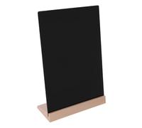 FIXOSHEE Small Desktop Message Blackboard with Base Reusable Chalkboard Memo Writing Board for Coffee Shops Restaurants Bars Home Decoration Easy to Clean and Write