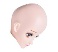 FIXOSHEE Small Eyelash Extension Mannequin Head for Makeup Practice, Realistic Lash Head Mannequin Face Model, Cosmetology Training Tool for Beginners and Lash Artists