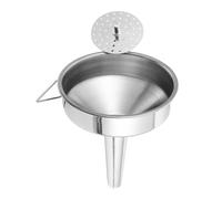 FIXOSHEE Small Funnel with Filter Screen Reusable Portable Wine Funnel for Kitchen Use Large Caliber Liquid Transfer Tool Easy to Clean Household Accessory