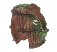 FIXOSHEE Small Plastic Reptile Hide Cave with Ventilation for Leopard Gecko Tank Decor Turtle Basking Platform Hamster Hideout Observation Easy to Clean Enclosure for Spiders Tortoises