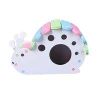 FIXOSHEE Snail-shaped DIY Hamster House PVC Small Pet Cabin Cozy Sleeping Nest Hideout for Hamsters Mice and Small Animals with Fun Exploration and Resting Spot
