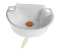 FIXOSHEE Space-Saving Small Wall Mounted Sink for Bathrooms and Balconies Compact Corner Washbasin with Water Tube Narrow Wall Sink for Apartments Rvs and Tiny Spaces Water-efficient Design