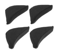 FIXOSHEE Sponge Toe Plug Shoe Filler 2-Pair Set Breathable Sweat-Absorbing Soft Foam Inserts Thickened Front Pad for Big Shoes Unisex Black One Size for High Heels and Loose Footwear