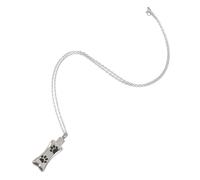 FIXOSHEE Stainless Steel Dog Memorial Pendant Necklace for Pet Ashes Openable Urn Design Lightweight Cremation Jewelry Thoughtful Keepsake for Loss of Beloved Pets