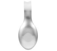 FIXOSHEE Stainless Steel Ladle Stand Spoon Holder Heat Resistant Utensil Rack with Tail Hooks for Cooking and Serving Utensils Kitchen Storage Organizer