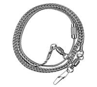 FIXOSHEE Stainless Steel Parrot Foot Chain Anklet Anti-off Birds Ankle Ring with Foot Ring for Cockatiels Lovebirds Peony Thin Chain