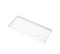 FIXOSHEE Stainless Steel Rhinestone Art Ruler with Blank Mesh Grids for Round Drill Precision DIY Tool for Large Detailed Designs and Accurate Rhinestone Placement