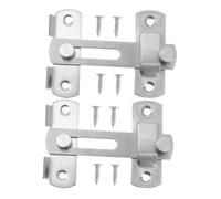 FIXOSHEE Stainless Steel Sliding Bolt Door Latch for Secure Barn Gates Flip Door Lock with Smooth Surface Easy Installation and Windows