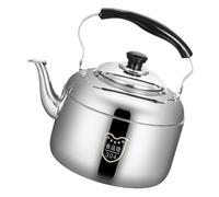 FIXOSHEE Stainless Steel Stove Top Whistling Kettle Large Capacity Tea Pot for Gas and Electric Hob Thickened Water Boiler with Comfortable Heat Resistant Handle and Wide Mouth for Easy
