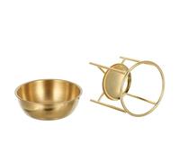 FIXOSHEE Stainless Steel Wax Warmer Diffuser with Detachable Design Four-legged Essential Oil Burner for Even Scented Wax Melting Portable Aromatherapy Furnace for Meditation Yoga Home