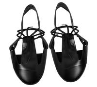 FIXOSHEE Steel Toe Protector Overshoes Non-Slip Safety Shoe Covers for Workers Impact Resistant Labour Insurance Foot Guard Wear-Resistant Overshoe Caps for Industrial and Visitor Use Black