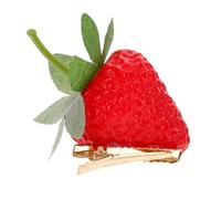 FIXOSHEE Strawberry Hair Clip for Women, 3D Realistic Fruit Barrette, Decorative Snap Hairpin Accessories for, Cute Fruit Hair Clips for Daily and Party Use