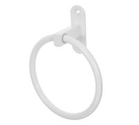 FIXOSHEE Sturdy Aluminum Bathroom Towel Ring Wall Mounted Holder with Strong Adhesive for Quick Drying Towels Versatile Use Kitchen Laundry Rooms No Drilling Modern Organizer