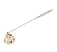 FIXOSHEE Tea Light Jar Candle Snuffer Iron Extinguisher with Extended Handle Bell-Shaped Candle Accessory for Smoke-Free Flame Management at Home