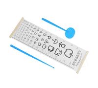 FIXOSHEE Therapy Wall Chart with Wooden Frame and Canvas Double Sided Visual Acuity Charts for Kindergarten Eye Exams Friendly Design with Logarithmic Scale for Accurate Home Testing