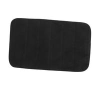 FIXOSHEE Thick Coral Fleece Bath Mat Non-slip Memory Foam Floor Rug for Bathroom Indoor Entryway Door Mat Soft Comfortable Foot Fatigue Relief Black