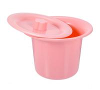 FIXOSHEE Thickened Plastic Urinal Pot with Lid for Adults Non-Slip Base Portable Chamber Pot for Home Use Sealed Night Urinal for Disabled and Toileting Needs