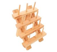 FIXOSHEE Thread Holder Organizer Wooden Sewing Thread Rack Foldable Storage for Embroidery Quilting and Sewing Spools Craft Holder with Easy Access Design for Home Use