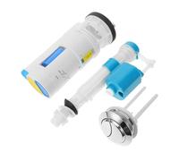 FIXOSHEE Toilet Tank Repair Kit with Fill Valve and Dual Flush Conversion System Abs Water-Saving Replacement Parts for Old-Style Toilets Easy Installation with Flush Valve Button