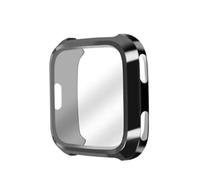 FIXOSHEE Tpu Protective Watch Shell Case for Black Anti-scratch Shockproof Silicone Cover Flexible Bumper Guard Comfortable Fit Fitness Band Accessory