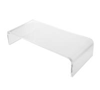 FIXOSHEE Transparent Acrylic Keyboard Cover and Riser Stand Multifunctional Protective Case with Space Saving Design Lightweight Keyboard Protector for Computer Desks and Monitor Risers