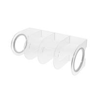 FIXOSHEE Transparent Desktop Book Stand Multifunctional File Organizer Rack for Office Home Space Saving Classified Storage with Material Modern Sleek Design for Books Magazines Documents