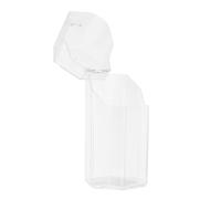 FIXOSHEE Transparent Dustproof Makeup Brush Storage Organizer Box Hexagonal Pen Holder for Cosmetics and Office Supplies Multi-Functional Desktop Container Without Pearls for Home and