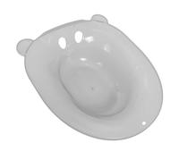 FIXOSHEE Transparent Plastic Sitz Bath Basin for Postpartum Care and Elderly Ergonomic Design for Comfortable Private Cleansing Practical Bath Tub for Pregnant Women and After Birth