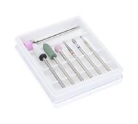 FIXOSHEE Tungsten Steel Manicure File Heads Set 14pcs Professional Nail Drill Accessories Grinding Tools for Salon and Home Nail Art