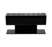 FIXOSHEE Tweezers Stand Holder Acrylic Organizer 8 Holes for Eyelash Extension Use, Sturdy Black Storage Rack for Beauty Salon Tools