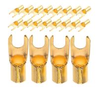 FIXOSHEE U-shaped Speaker Wire Connectors 20pcs Heavy Duty Amplifier Terminal Connectors for Car Subwoofer Audio System Installation