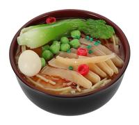 FIXOSHEE Unbreakable Japanese Ramen Bowl Piggy Bank Desktop Saving Pot for Coins and Cash Decorative Fake Food Model for Photo Props Restaurant and Shop Decor Practical Saving Jar Gift