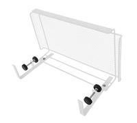 FIXOSHEE Under Desk Organizer Basket Adjustable Wire Storage Holder for Files Documents Stationery Under Shelf Basket for Home Office Study Easy Install No Damage Desk Cable Management