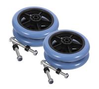 FIXOSHEE Universal Wheelchair Front Wheels Replacement 4pcs Swivel Walker Casters with Bearings Heavy Duty Mobility Aid Accessories for Rollators and Electric Wheelchairs