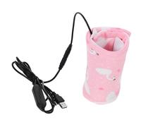 FIXOSHEE USB Charging Milk Insulated Cover with Timing Heating Function Portable Fireproof Bottle Warmer Sleeve for Travel Car and Home Use Keeps Bottles Warm and Safe