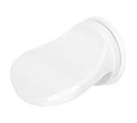 FIXOSHEE Versatile Plastic Shower Footstool Pedal for Feet Washing Footrest with Smooth Surface and Rounded Corners Supportive Bath Footrest for Elderly and Pregnant White Household Foot