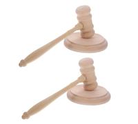 FIXOSHEE Vintage Beech Wood Judge Gavel with Base Comfortable Grip Court Hammer for Lawyer Auctioneer and Law Order Use Elegant Mallet for Precise Strikes and Display